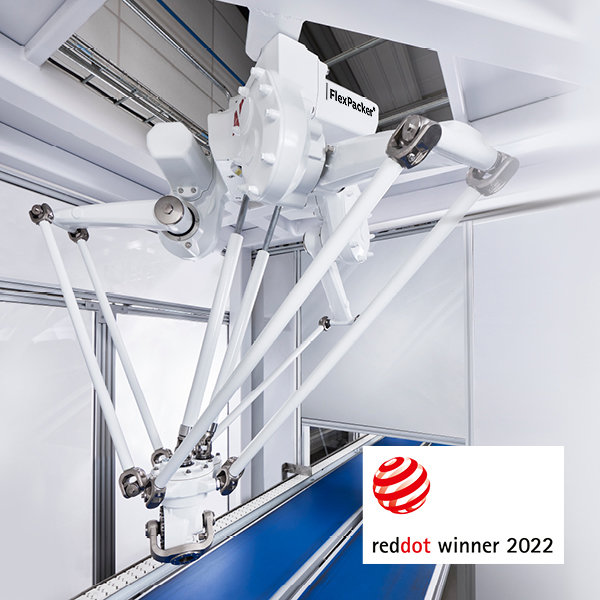 ABB ganha prêmio Red Dot pelo robô delta industrial FlexPacker